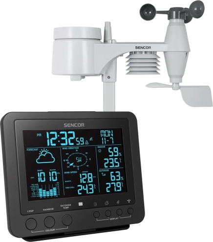 Weather station with 5-in-1 wireless sensor TRUE COLOR 5.8"
