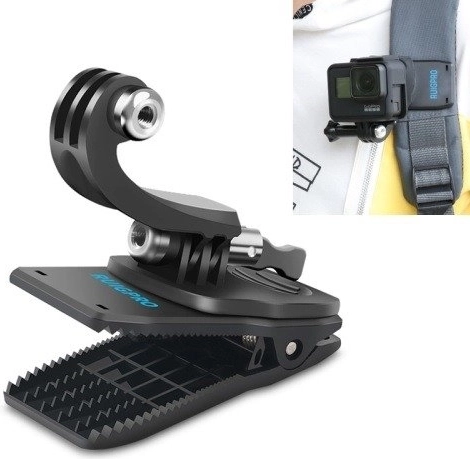 RUIGPRO 360° Rotating Clip Mount for Action Cameras and DJI Osmo Action