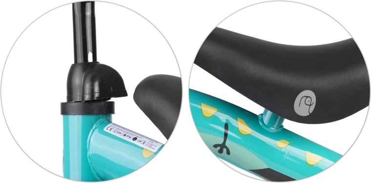 Sella confortevole, regolabile in altezza