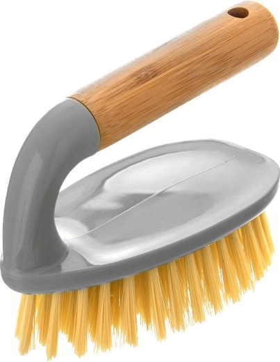 Bamboo scrubbing brush