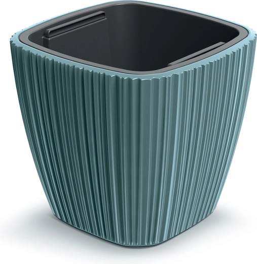 Vaso ORO 29 cm blu scandinavo con inserto interno