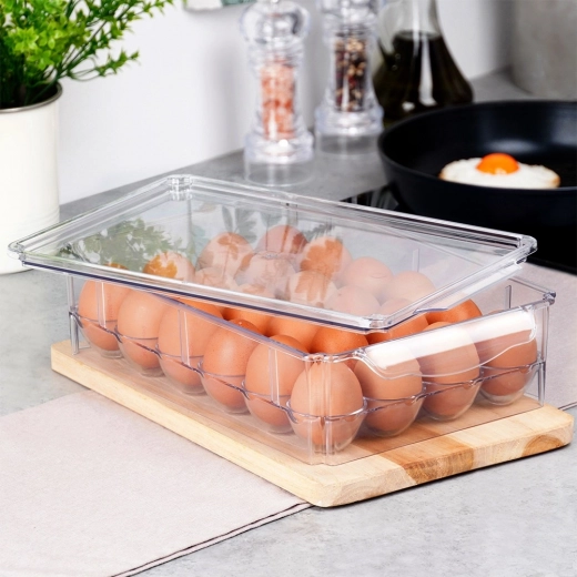 Design impilabile che fa risparmiare spazio in frigorifero