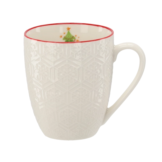 Relief élégant et bord rouge