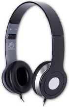City Black Stereo Headset with Microphone