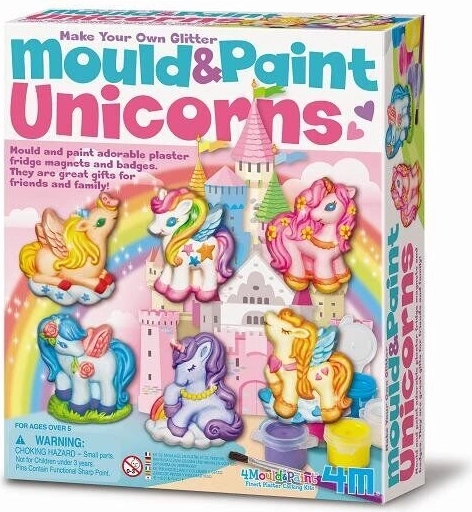 Creative Set Plaster Casts - Glittering Unicorns