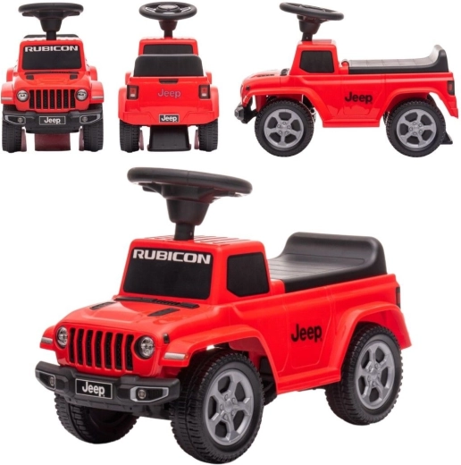 Cavalcabile per bambini Jeep Rubicon con suoni, rosso