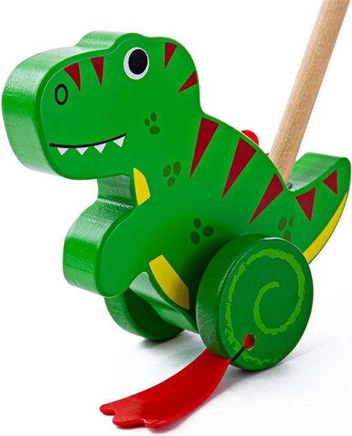 Bigjigs Baby cavalcabile in legno T. rex