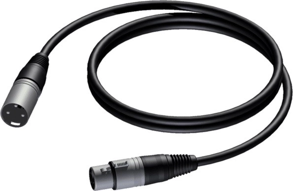 Cavo microfonico bilanciato XLR maschio – XLR femmina 3 m