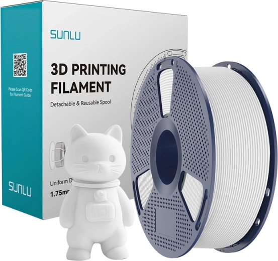 Sunlu PLA Matte filament bílý