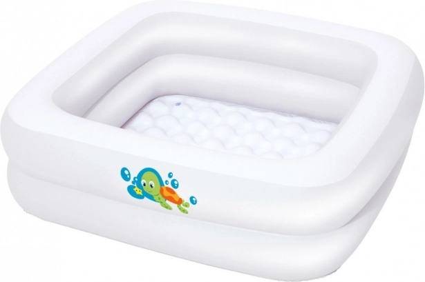 Bestway vaschetta e piscinetta gonfiabile per bambini 2 in 1 BABY STEP 1-2-3 (86 × 86 cm)