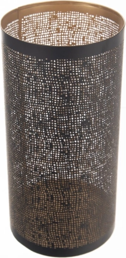 Metalen kandelaar zwart-goud 30 cm