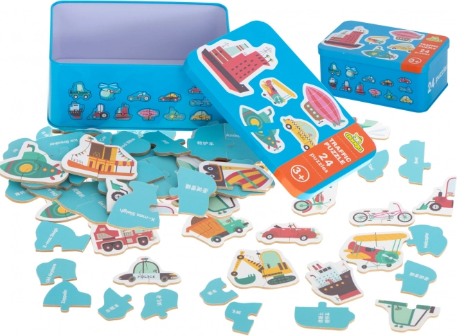 Puzzle in Tin - Vehicles