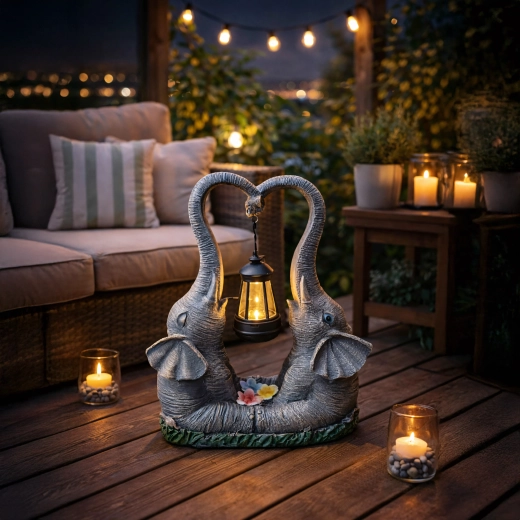 Atmosfera magica con luce LED calda