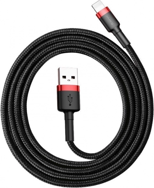 Baseus Cafule USB–Lightning cable 1 m, 2.4 A, red–black