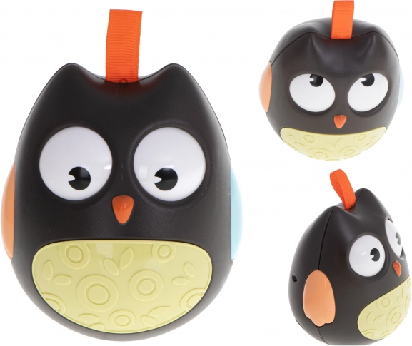 Sensory rocking owl for babies – Black