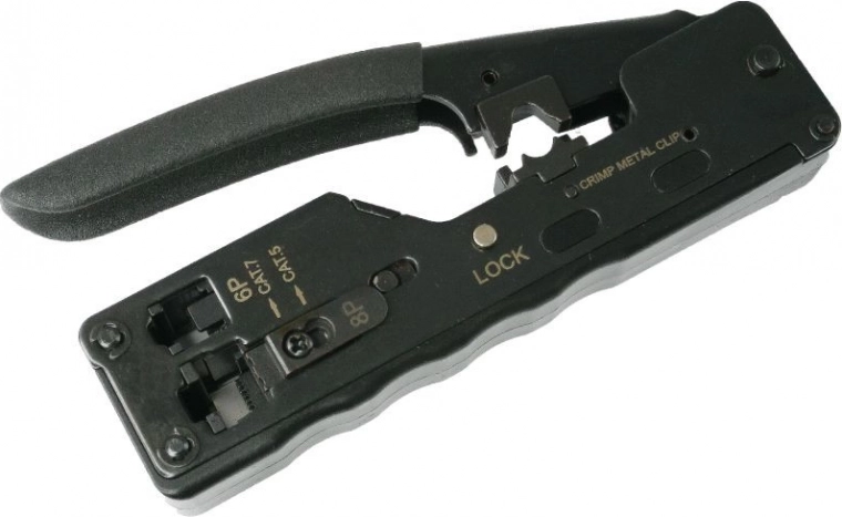 Hand Tool for RJ45/RJ12/RJ11 Connectors