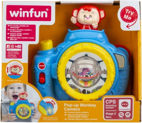 Fotocamera con scimmietta a comparsa