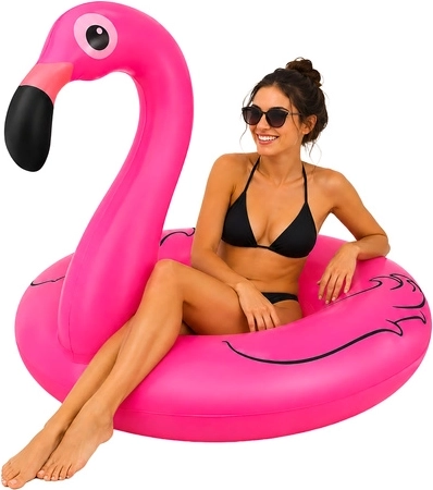 Inflatable Flamingo Swim Ring Trizand 102 cm