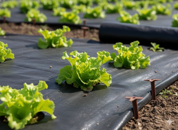 Massifs propres sans mauvaises herbes