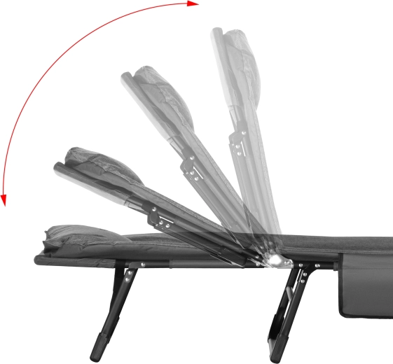 Adjustable backrest for relaxation