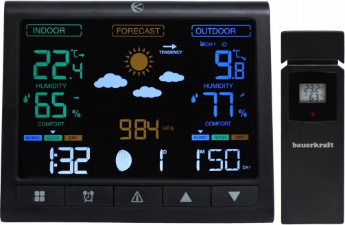 Stazione meteorologica wireless con display LCD e sensore esterno