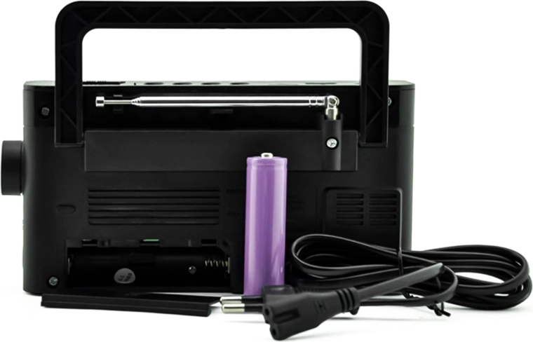 Alimentazione da rete elettrica e batteria ricaricabile