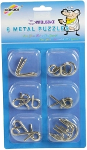 Rompicapi in metallo – set da 6 pezzi