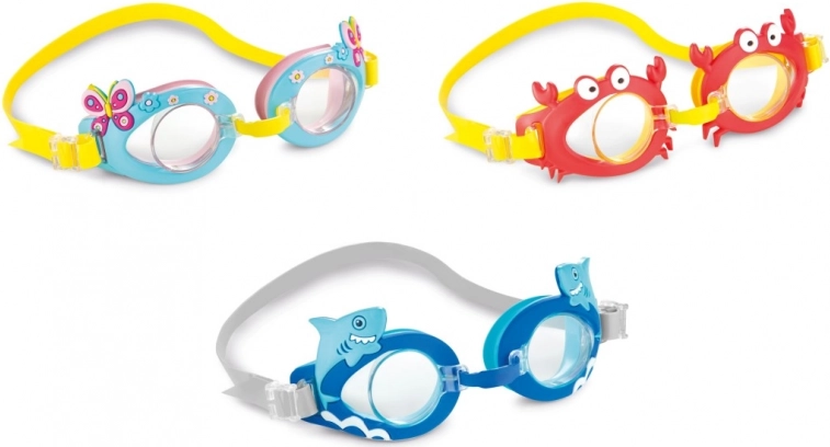 Children's diving goggles with animal motifs INTEX