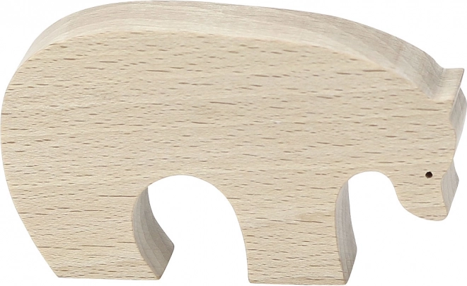 Figura di orso in legno