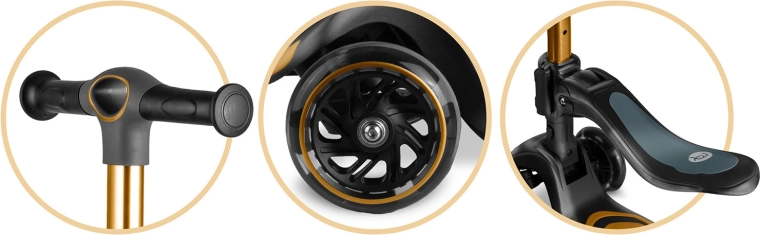 Grows with your child: adjustable handlebar and seat