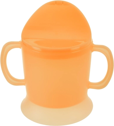 Children’s plastic cup with spout 0.23 l, orange