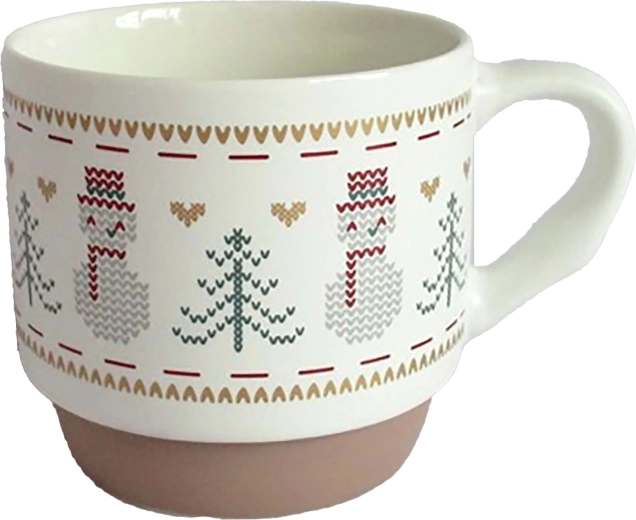 Ceramic mug with snowman 305 ml