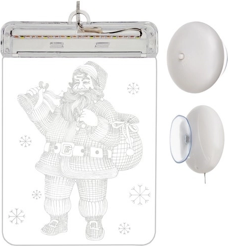 Stained Glass LED 3D – Christmas Tree – St. Nicholas