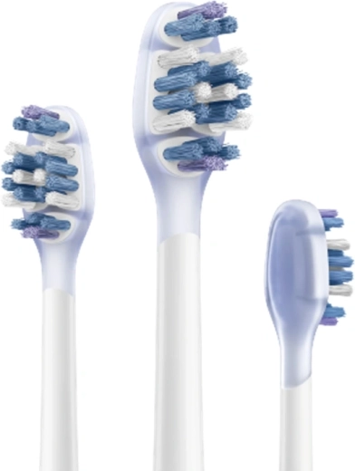 Replacement brush head for MOVA AirWave electric toothbrush, blue