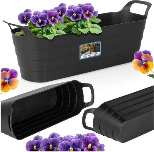 Eleganten podolgovat oblik za zelišča in cvetje