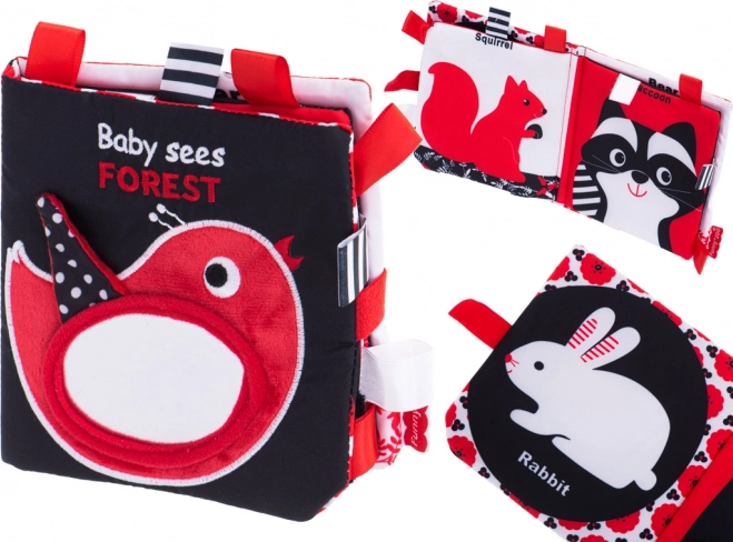 Contrast Textile Book for Babies Forest