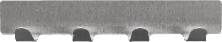 Gancio in acciaio inox con 4 appendini (barra autoadesiva)