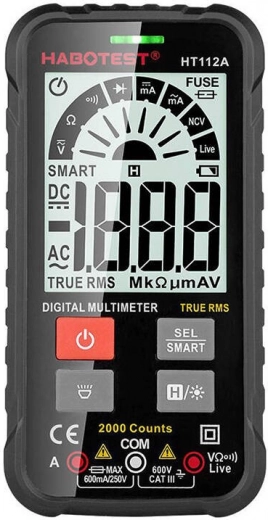 digital multimeter habotest ht112a true rms with smart function