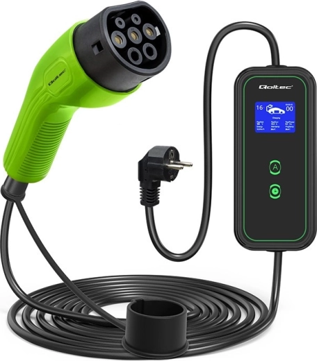 Chargeur portable Qoltec pour voitures électriques