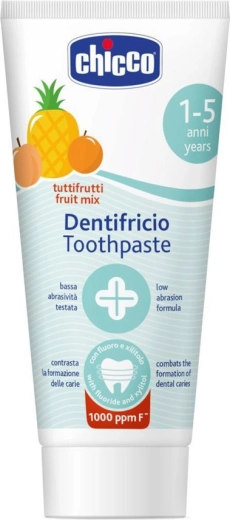 Chicco Fruit Mix fluoride toothpaste for children aged 1–5 years 50 ml
