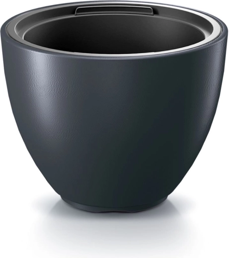 Flower pot with insert 46.9 cm anthracite HEOS