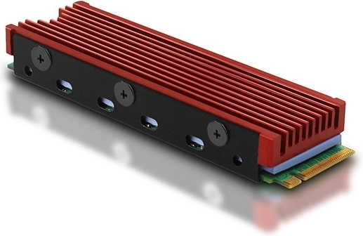 Dissipatore passivo in alluminio per SSD M.2 2280 con pad termici, altezza 12 mm