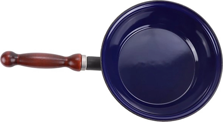 Smooth and durable dark blue enamel
