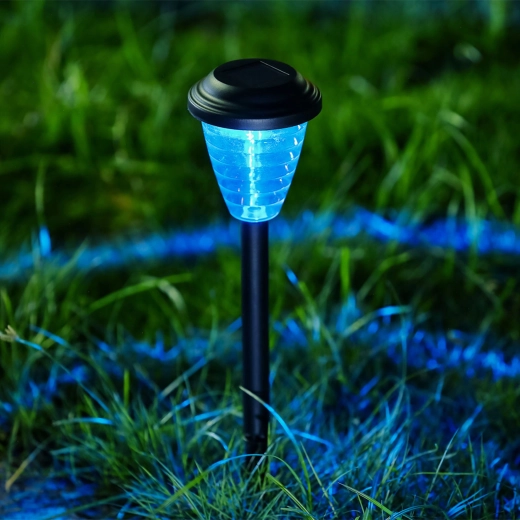Lampe solaire à planter avec LED RGB