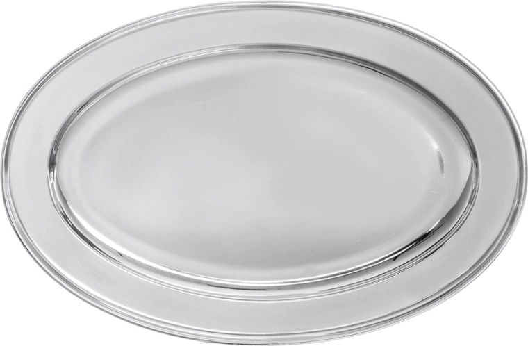 Vassoio da portata in acciaio inox 34,5 × 23 cm