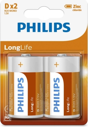 Philips batérie R20 1.5V