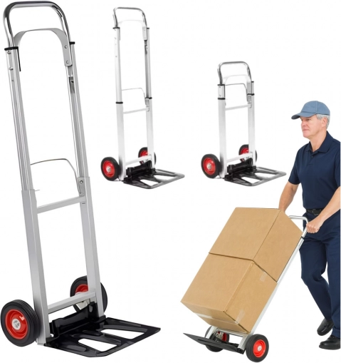Zložljiv aluminijast transportni voziček 90 kg