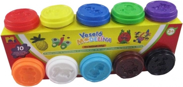 MODELO gyurma 10×50 g – vegyes színek készlet
