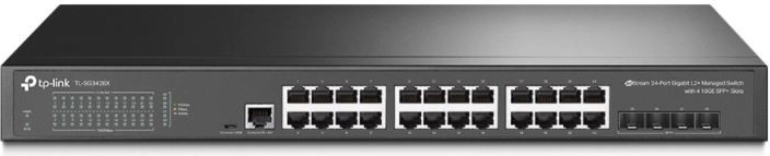 Switch JetStream L2 +, 24 porte, 4 slot 10GE SFP+