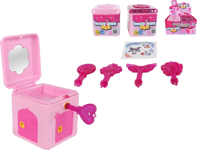 Surprise Box with Wind-up Key 5 × 6 × 5.5 cm – mix of designs and colors, pack of 24